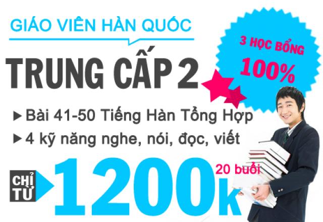 [Lịch khai giảng tháng 11] Tiếng Hàn trung cấp 2