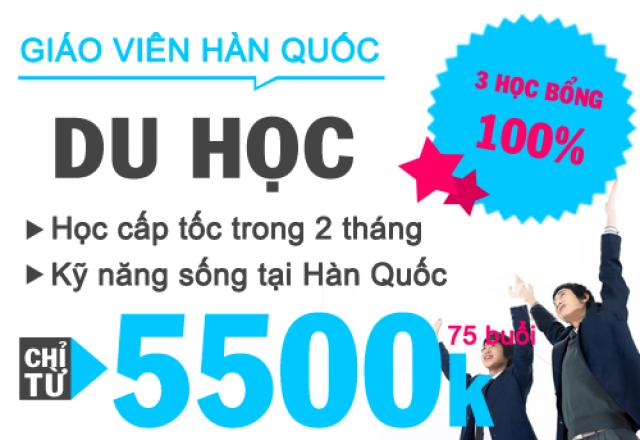 [Lịch khai giảng tháng 11] Tiếng Hàn du học