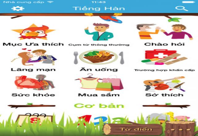 Học tiếng Hàn trên android