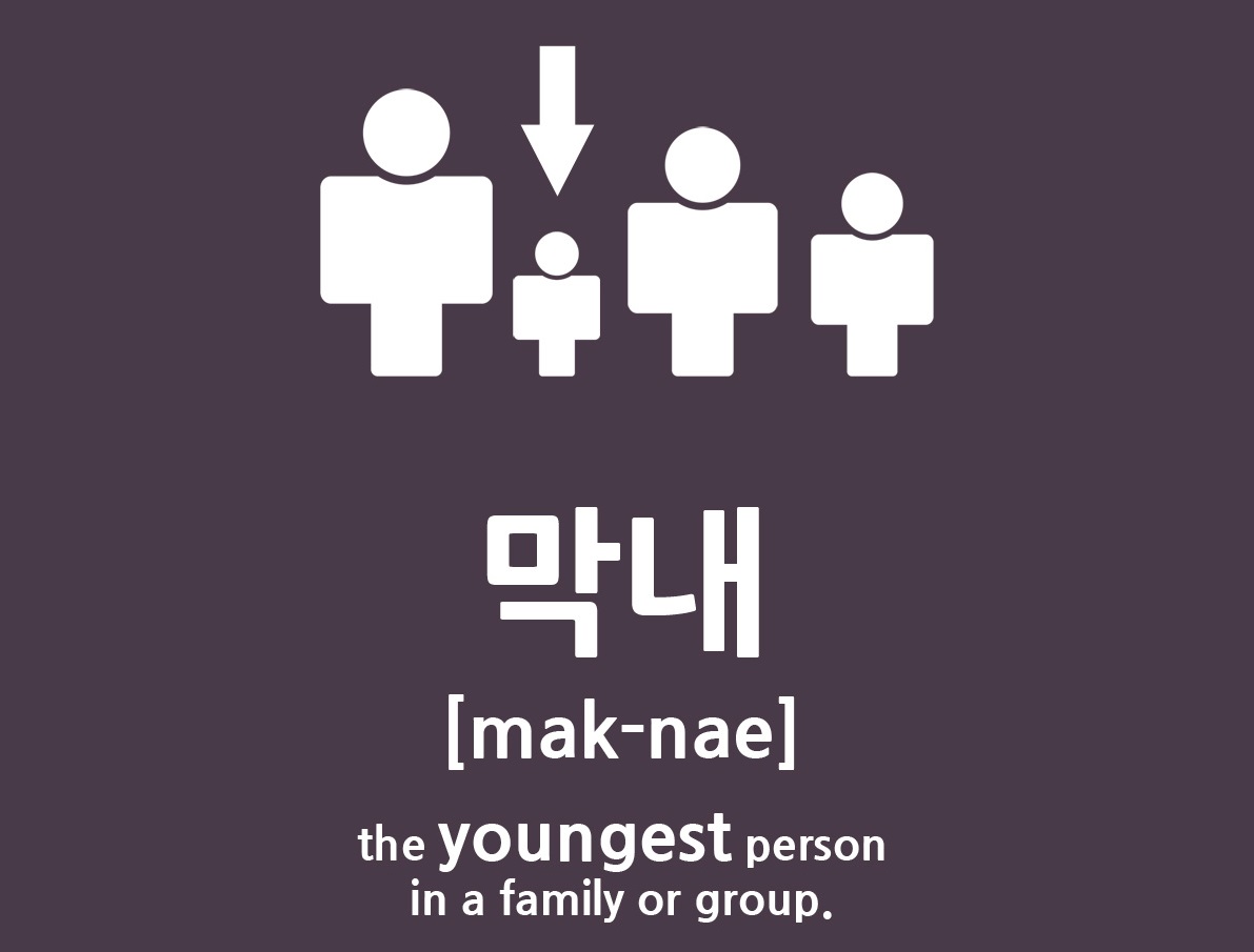 Maknae - 막내 trong tiếng Hàn nghĩa là gì