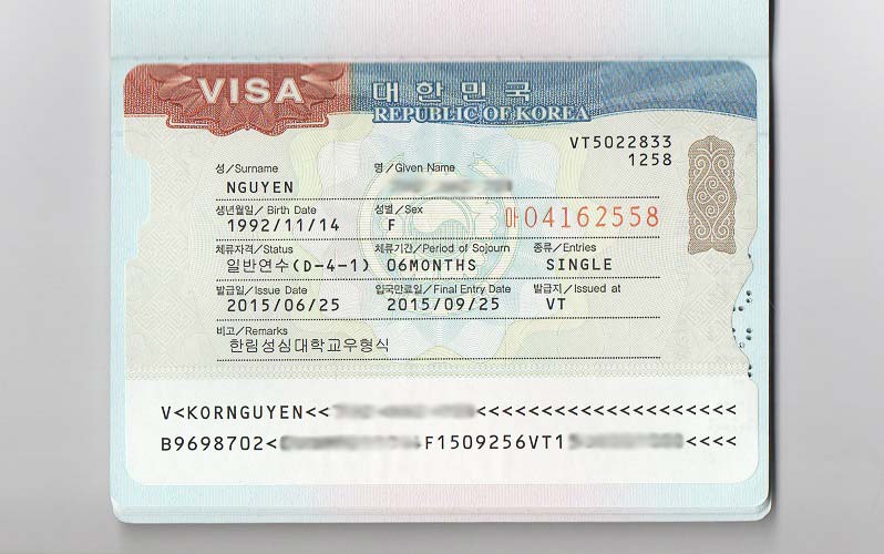 visa du hoc han quoc